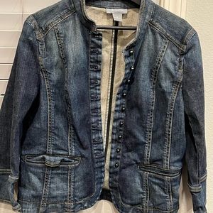 Ann Tylor woman jeans coat size 12